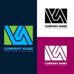 V+A Letter Mark Logo