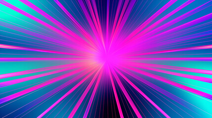 Abstract Image Pattern Background, Colorful Rays, Radiating Lines and Neon Colors, Texture, Wallpaper, Background, Cell Phone Cover and Screen, Smartphone, Computer, Laptop, 16:9 Format - PNG