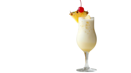 Pina Colada with pineapple and cherry on top