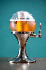 draft beer machine on the bar counter