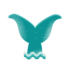 mermaid tail vector. mermaid party