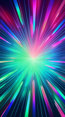 Obraz premium Abstract Image Pattern Background, Colorful Rays, Radiating Lines and Neon Colors, Texture, Wallpaper, Background, Cell Phone Cover and Screen, Smartphone, Computer, Laptop, 9:16 Format - PNG