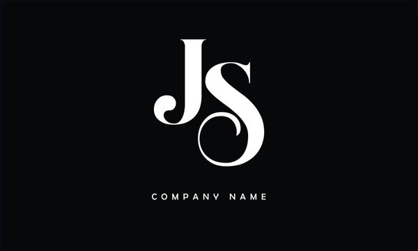 JS, SJ, J, S Abstract Letters Logo Monogram