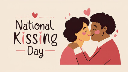 kissing day, international kissing day, social media poster, illustration, international kissing day poster, kissing day poster, World Kissing Day. happy kissing day, post, poster, banner, 