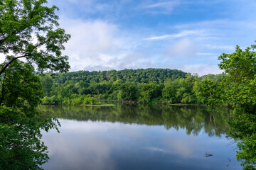 The Potomac River With Pristine Forest on the Banks of Maryland and West Virginia