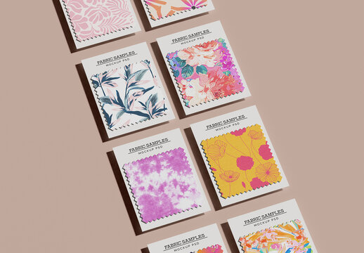 Fabric Bundle Swatches Mockup