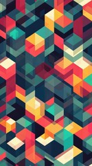 isometric cube pattern