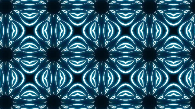 Futuristic Geometric Blue Snowflake Mirror Dimension Abstract Animated Science Tech Texture Motion Graphics Abstract DJ Event Digital Technology Animation VJ Loop Visuals Video Background for Event