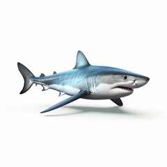 Fototapeta premium shark isolated on white