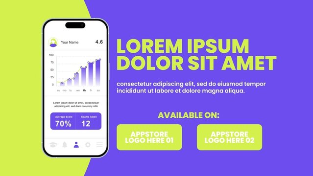 Mobile Phone Banking & Finance Application Promo