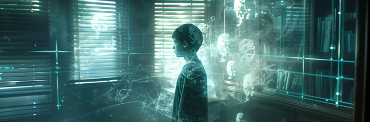 Hologram provides an immersive cinematic experience. 'Within the digital environment of future holographic elements.