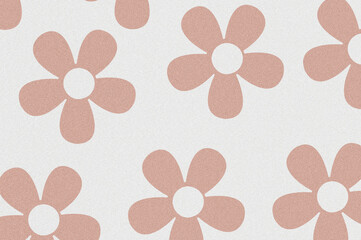 Soft and simple abstract irregular small flowers