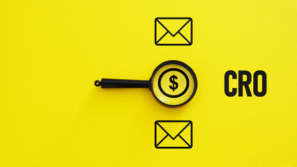 CRO Conversion rate optimization is shown using the text