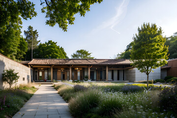 Fototapeta premium the house in the garden
