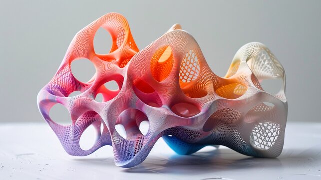 Innovative AI-Driven 3D Printing Unveiling a Vibrant and Intricate Masterpiece