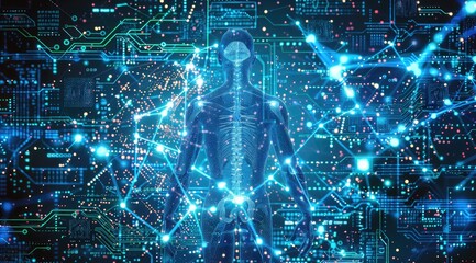 Obraz premium Advanced Genetic Science Visualization
