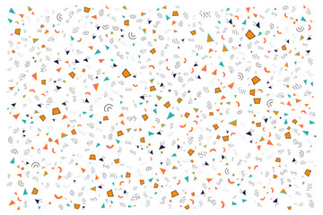 abstract various shapes, seamless pattern background