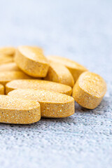 Variety of medicines and drugs.Medicine and healthcare concept