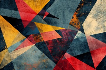 Abstract background with geometric shapes: textured wallpaper design in a digital art illustration style