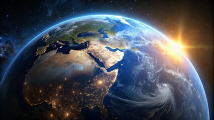 Earth Close-Up: A Glimpse from the Dark Universe