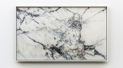 Fototapeta premium abstract marble with white frame