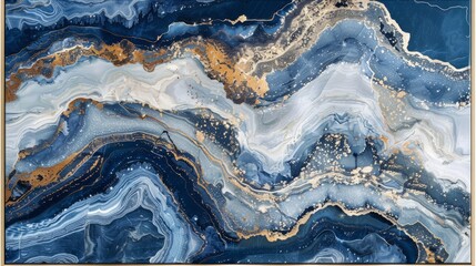 Fototapeta premium abstract marble with white frame