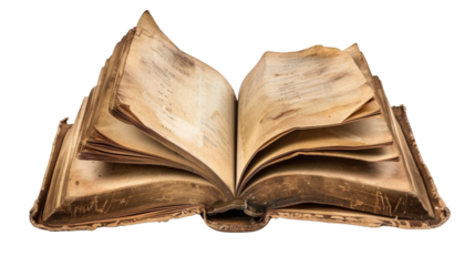 Opened book browsing pages shuffling 