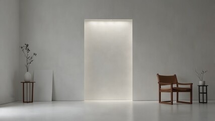 The quiet elegance of minimalist design on a blank white backdrop ai_generated