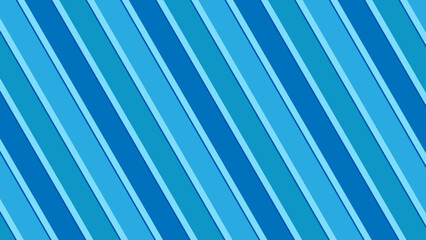 Diagonal stripes in various shades of blue. Geometric background with parallel lines.