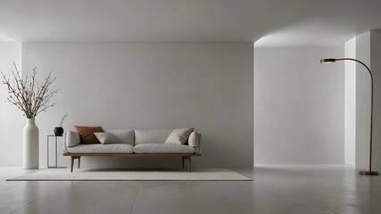 The quiet elegance of minimalist design on a blank white backdrop ai_generated