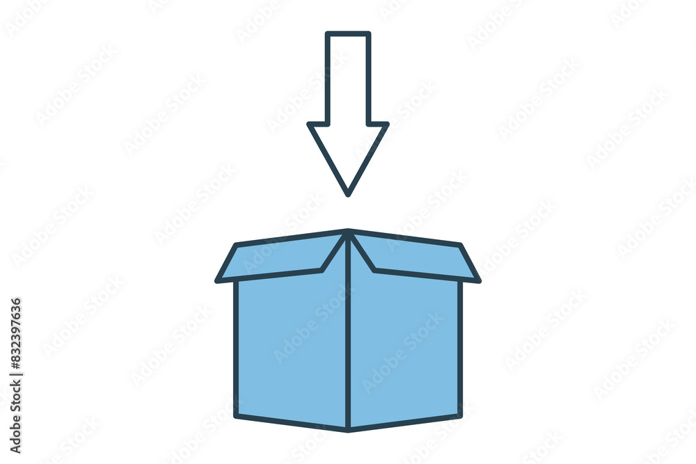 Poster installation icon. icon related to setup and setting. suitable for web site, app, user interfaces, p