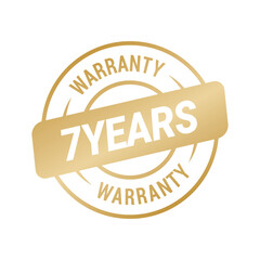 7 Years Warranty Vector