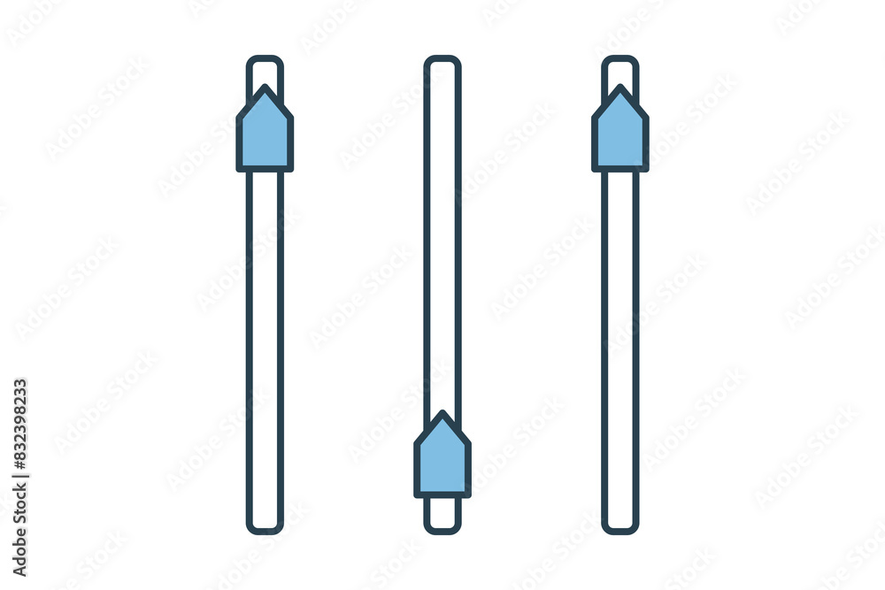 Poster adjustments icon. icon related to setup and setting. suitable for web site, app, user interfaces, pr