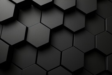 Dark Honeycomb, Overlapping black hexagons, Industrial Design
