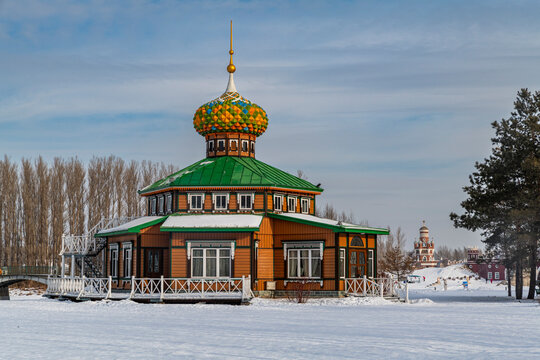 Orthodox church, Volga Manor, Harbin, Heilongjiang, China