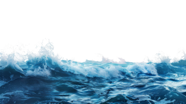 Ocean blue wave 