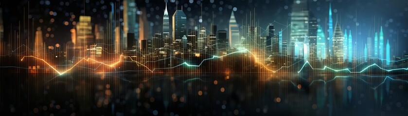 Abstract background featuring stock market charts and financial graphs for equity analysis