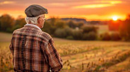 person watching the sunset
