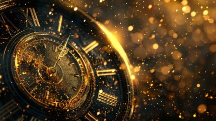 times is gold concept background