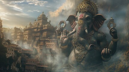 Obraz premium Ganesha's Blessings: Tales of Wisdom and Obstacle Removal