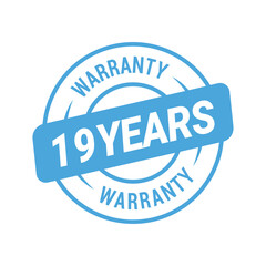 Fototapeta premium 19 Years Warranty Vector