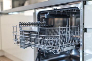 Modern dishwasher kitchen household dish washing machine professional restaurant cafe equipment consumer grade heavy load home routine clean plates cups appliances loading unloading water technology