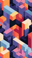 Obraz premium isometric abstract pattern