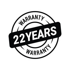 Fototapeta premium 22 Years Warranty Vector