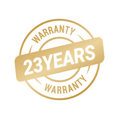 23 Years Warranty Vector