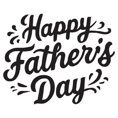 Happy Father's Day caligraphy in vector