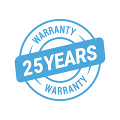 25 Years Warranty Vector