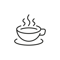 Coffee cup icon. Simple coffee cup icon for social media, app, and web design. Vector illustration
