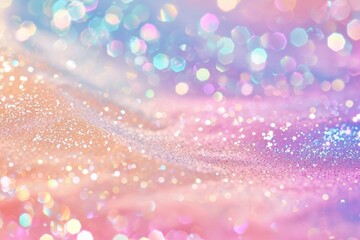 A glittery rainbow unicorn pony background with sequins celebrating your birthday party