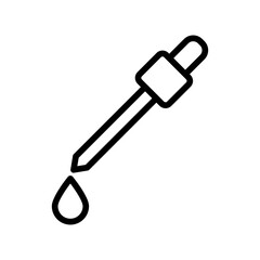 Serum line icon. Cosmetic icon. Skincare icon isolated on white background. Transparent background, minimalist symbol. Vector images